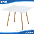 All-purpose cheap wood legs table MDF dining table